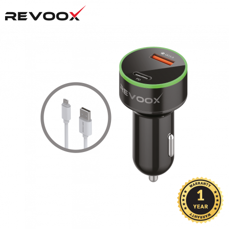 REVOOX Car Charger Type-C &...