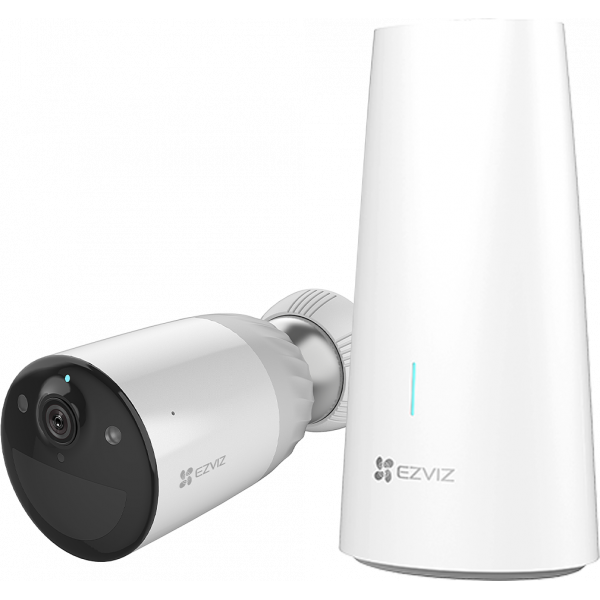 EZVIZ BC1-B1 1080P Camera Surveillance WiFi Exterieure sans Fil sur  Batterie 12900mAh, Autonomie de 365j